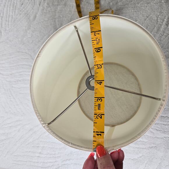 Fenchel shades EUC cylinder drum lamp shade 8 inch diameter 11 inches tall white - Picture 6 of 13